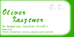 oliver kasztner business card
